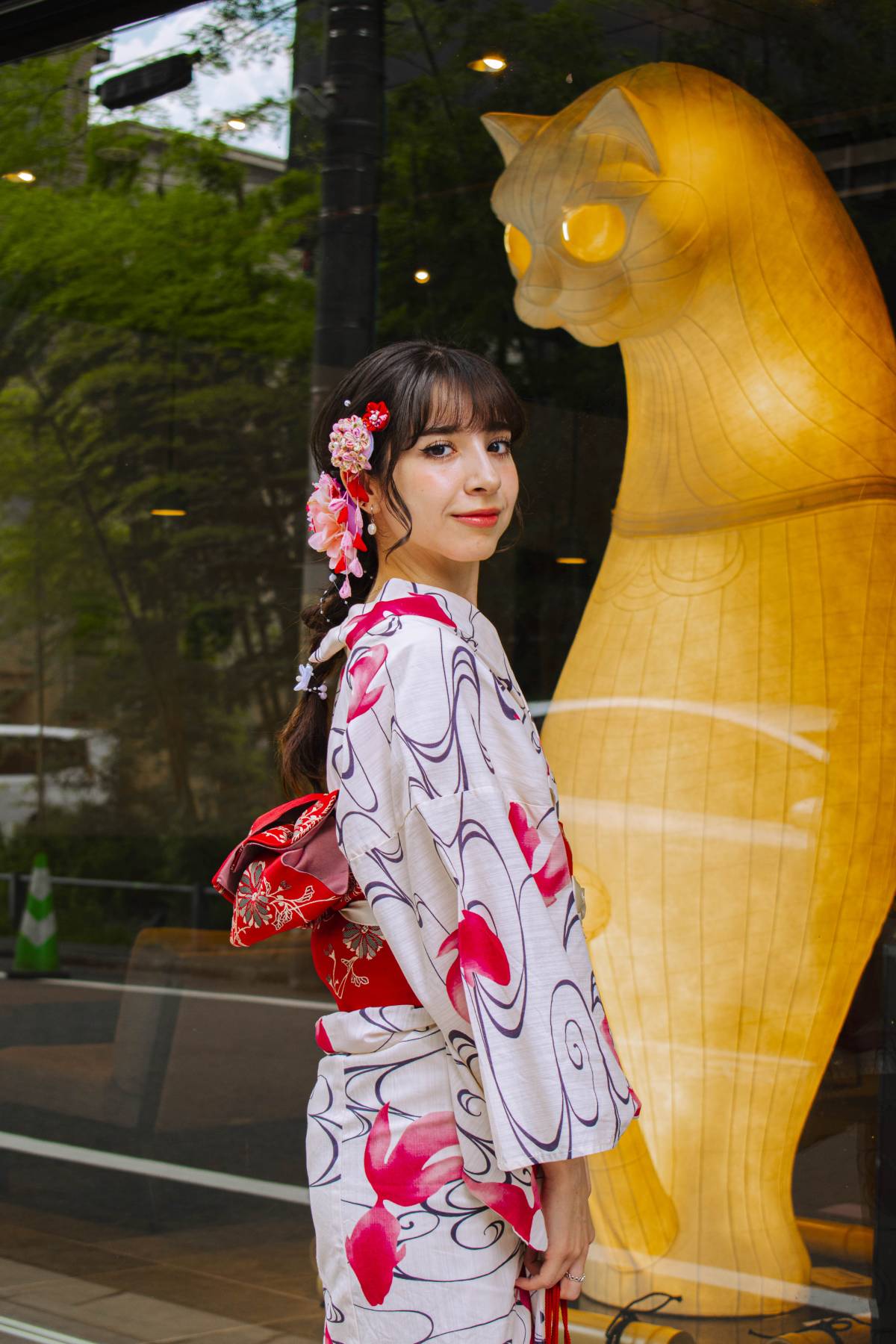 guest from USA - kyoto sightseeing kimono, bamboo forest kimono, kimono photoshoot