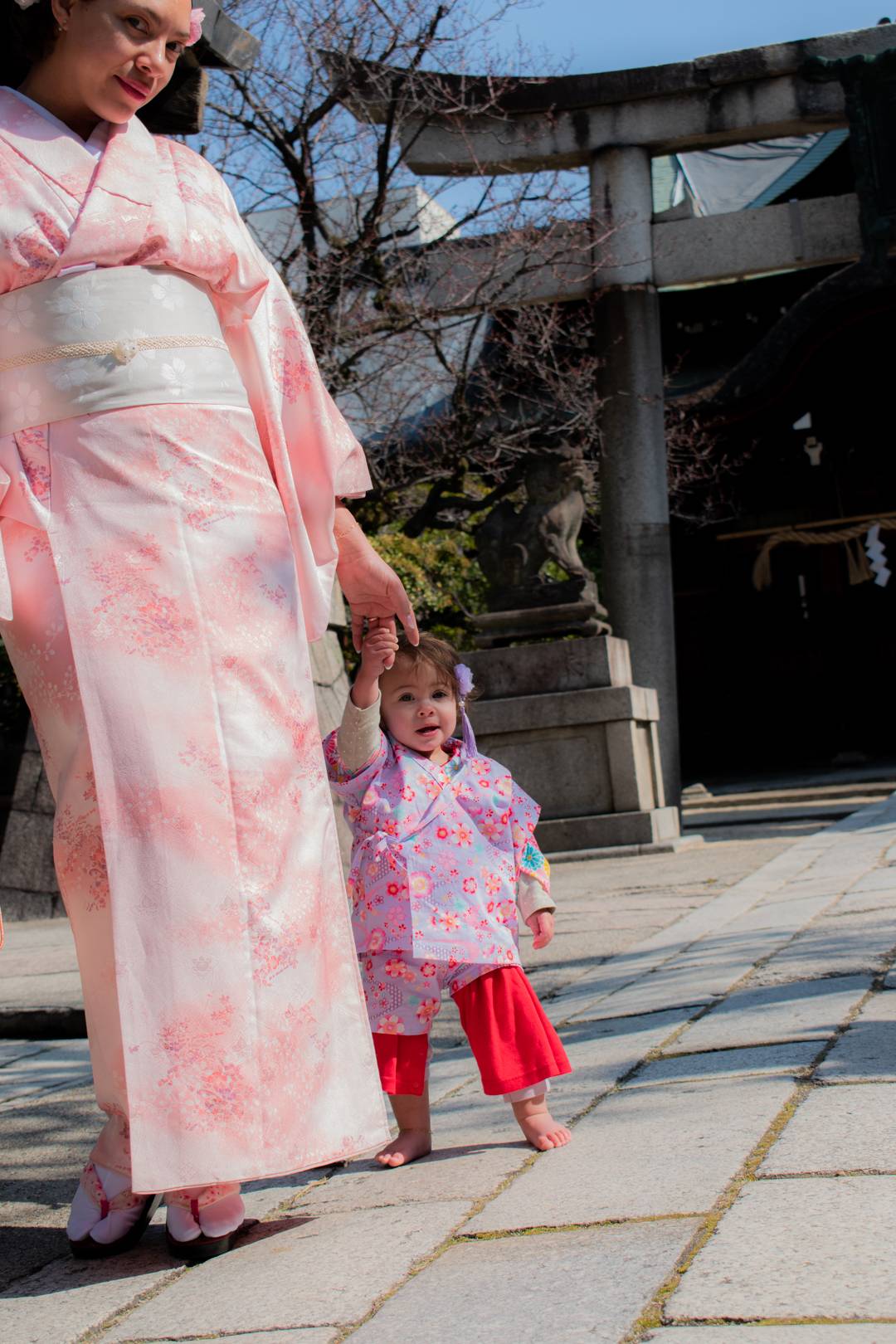 Happy birthday Halo - cherry blossom kimono, kimono rental kyoto, kyoto kimono photoshoot