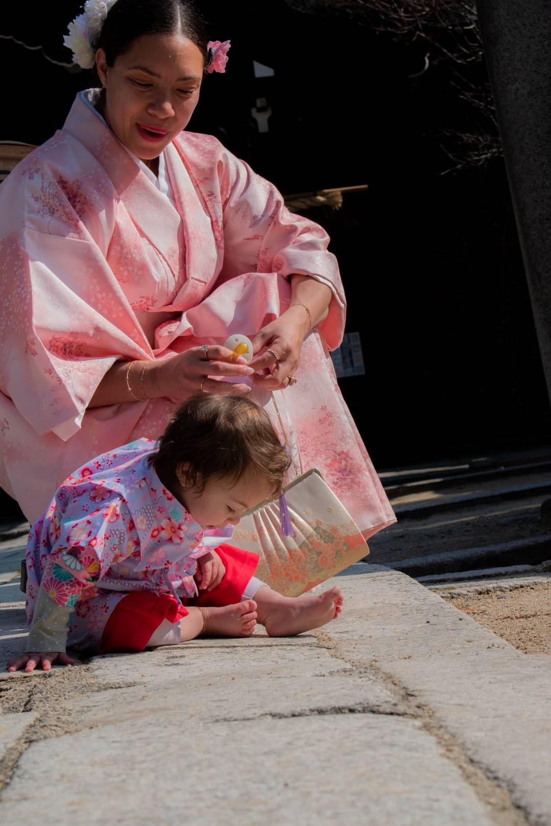 Happy birthday Halo - bamboo forest kimono, authentic kimono, kyoto kimono photoshoot