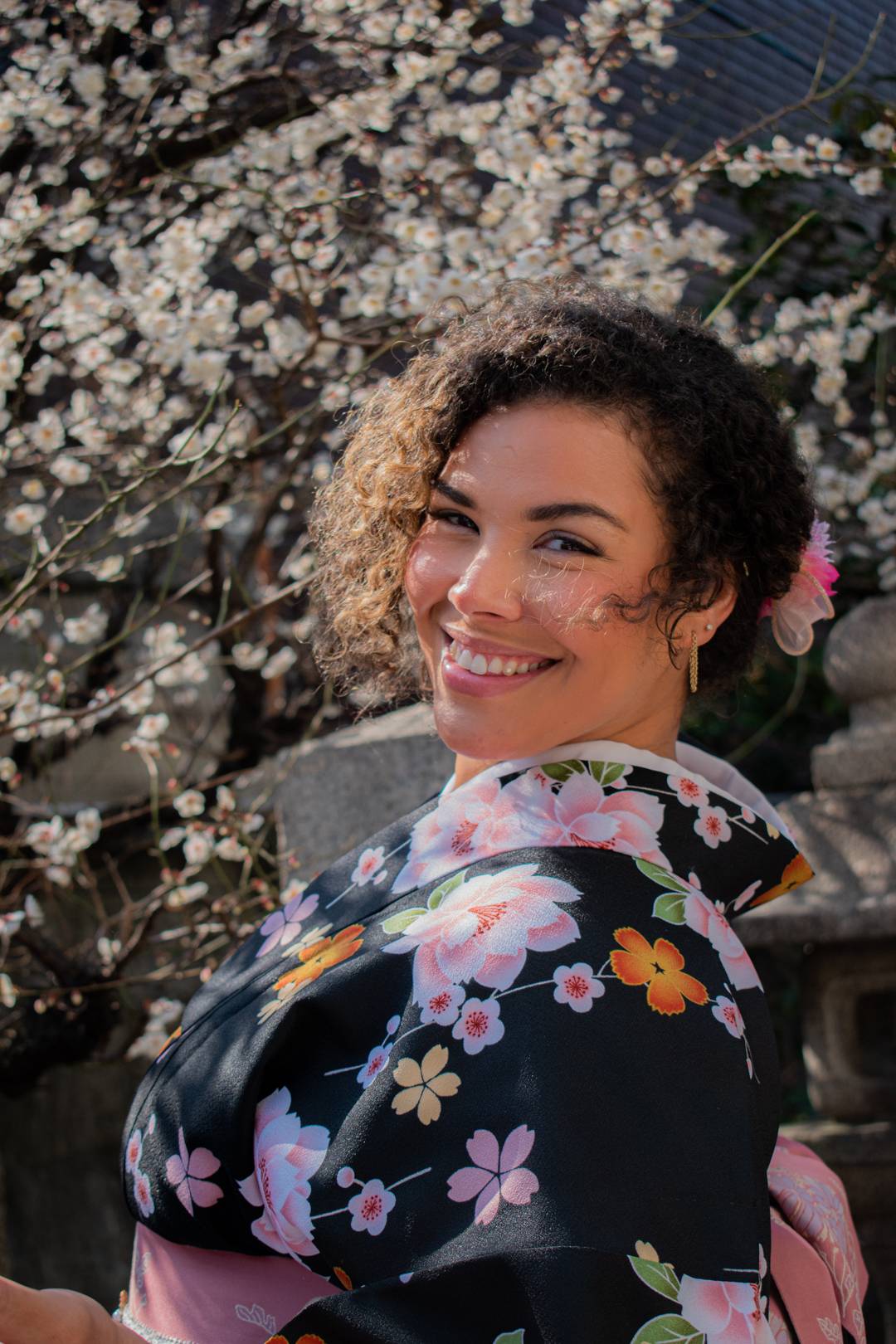 Happy birthday Halo - japanese traditional dress, kimono rental service, kiyomizu temple kimono