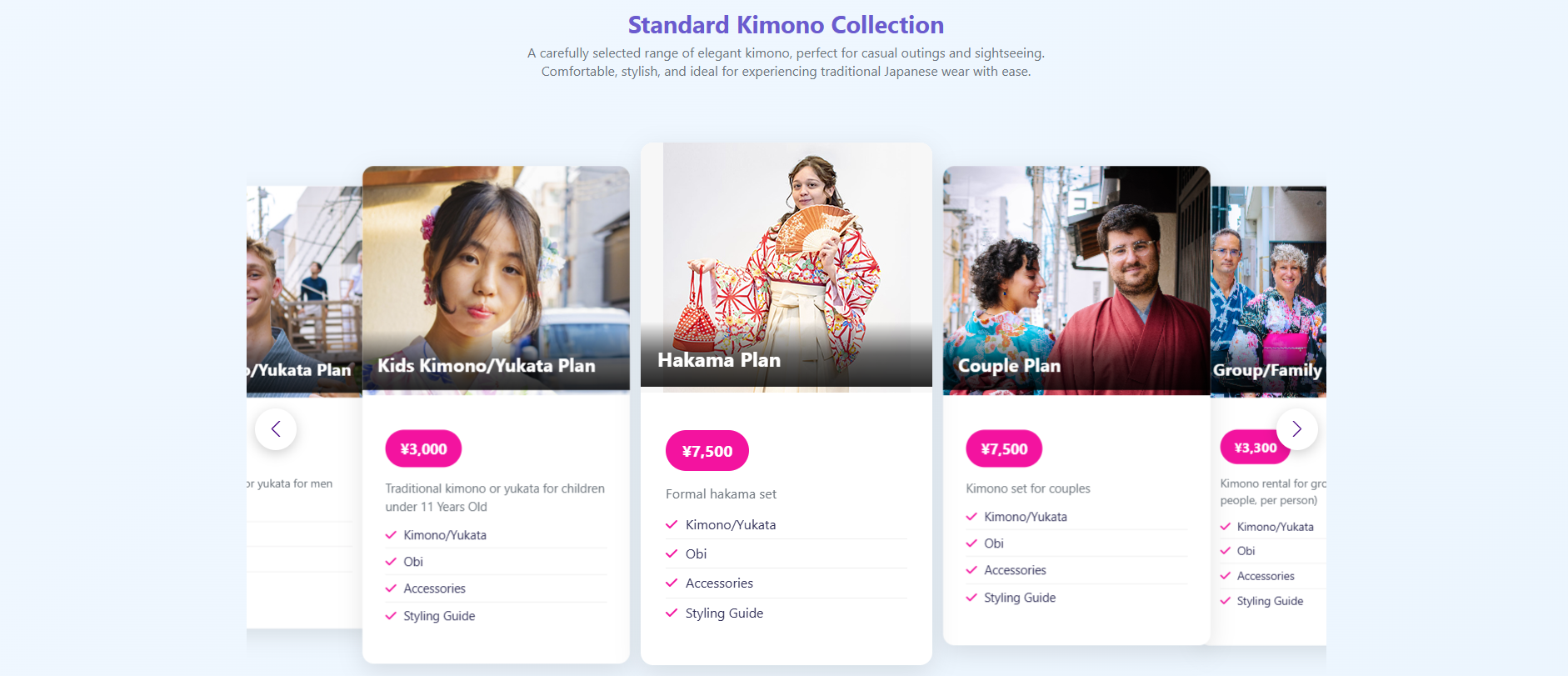 complete kimono experience