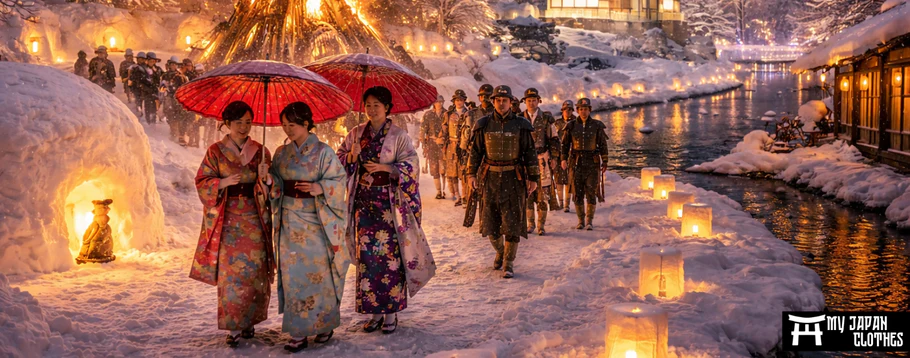 Winter Events and Festivals in Kimono