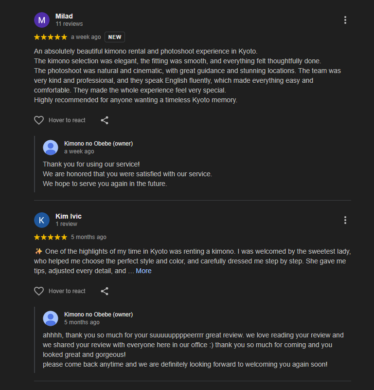kimono reviews 